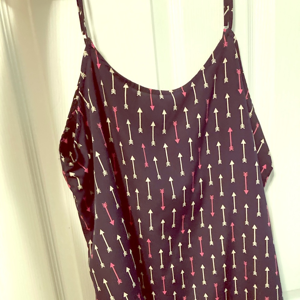 Pink and blue arrow cami